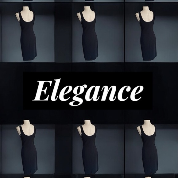 Y2K~Giorgio Armani~Little Black Dress size 4 US NWT~ exquisite~ size 4 - Picture 12 of 14